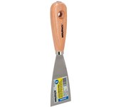 WOLFPACK LINEA PROFESIONAL Espatula Mango Madera Hoja Acero 50 mm. Espatula Yeso, Espatula Pintor, Espatula Masillas, Espatula Pladur, etc.