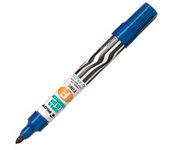 PILOT Lot de 12 Marqueurs Permanent SCA-F Corps Métal Pte ogive Fine Bleu