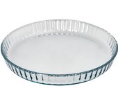 Molde rizado horno cristal borosilicato ø 28 cm. ideal postres, cocina, resposteria, tartas, quiche, libre bpa