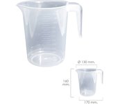 Jarra medidora plástico apta microondas 1.2 litros