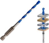 WOLFPACK LINEA PROFESIONAL Broca Universal Hexagonal Ø 5,0 mm. (Blister 1 Pieza) Broca Azulejos, Cerámica, Mármol, Hormigón, Metal, Madera, Plástico