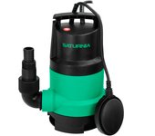 Bomba aguas sucias sumergible 450 w. 8.000 lts/hora, profundidad 5 mts, elevación 5,5 mts. particulas max. ø 30 mm.
