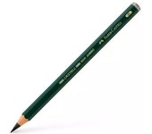 Faber-Castell - Lote de 6 lápices Castell 9000 Jumbo grande mini, 5,3 mm, 8B