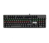 Woxter Stinger RX 900 K - Teclado mecánico con iluminación LED (Estructura Ligera en ABS, Micro Switch de Alta sensibilidad, Vida útil de más de 5000 Millones de pulsaciones), Color Negro