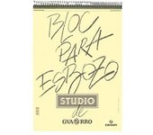 Canson Guarro Esbozo, Papel de esbozar, Grando ligero, 90g, Espiralados sobre el lado corto, A5-14,8x21cm, Blanco natural, 50 Hojas