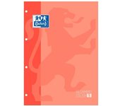 Recambio color oxford din a4 80 hojas cuadro 5 mm 4 taladros melocoton
