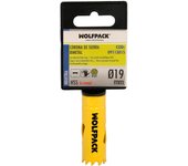 WOLFPACK LINEA PROFESIONAL - Corona Sierra Bimetal Ø 19 mm. Templado Termico, Base Reforzada. Corona Madera, Broca Agujeros Madera, Acero, Hierro, Plasticos