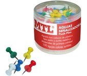 Bote 100 agujas señalizadoras colores