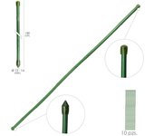 SATURNIA Tutor Varilla Bambú Plastificado Ø 12-14 mm. x 180 cm. (Paquete 10 Unidades)
