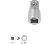 WOLFPACK LINEA PROFESIONAL Adaptador Aumentador 1/4" Hembra 3/8" Macho