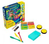 Jovi - JOVITECH Crazy Cars Monsters Kit, crea tu propio coche de plastilina, 330gr de plastilina, 3 modeladores, bateria y ruedas (JT103)