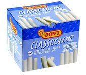 Jovi tizas classcolor school antipolvo 80mm blanco caja de 100