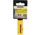 WOLFPACK LINEA PROFESIONAL - Corona Sierra Bimetal Ø 20 mm. Templado Termico, Base Reforzada. Corona Madera, Broca Agujeros Madera, Acero, Hierro, Plasticos