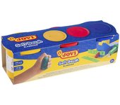 Jovi plastilina soft dough blandiver 3 botes de 110gr colores surtidos en estuche