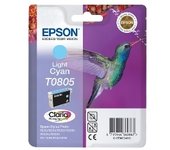 Cartucho tinta epson t0805 cian claro 7.4ml stylus photo r265 - 360 - rx560 - colibri