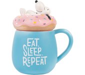 Grupo Erik Taza Snoopy 3D - Taza con tapa - Tazas grande desayuno 500 ml - Tazas desayuno bonitas | Taza XL - Taza cerámica, Tazas originales para regalar