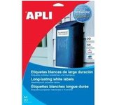 Apli Paper Ref. 10053 Etiquetas Adhesivas Poliéster Transparente Inkjet A4