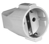 Clavija Red Electrica Schuko Hembra 4,8mm 16A/250Vac Color BLANCO K17000