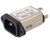 Base IEC 320 + Filtro De Línea RFI/EMI 230VAC 6A