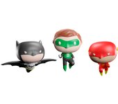 Grupo Erik Set Adornos Navidad DC Comics - Pack Adornos Navidad árbol de Navidad, 3 Figuras superhéroes: Figura Batman, Figura Flash y Figura Linterna Verde - Decoración Navidad DC Comics