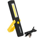 WOLFPACK LINEA PROFESIONAL Linterna LED Multifunción Tipo Boligrafo Recargable (900 mAh) 200 Lumenes Con Iman, Gancho y Soporte Ajustable.