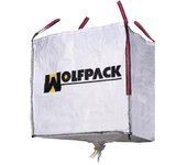 WOLFPACK LINEA PROFESIONAL - Saco Obra Big Bag Rafia 90x90x90cm. con Válvula. Carga máxima seg. 1.000Kg.
