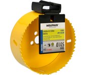 Corona sierra bimetal ø 105 mm. templado termico, base reforzada. corona madera, broca agujeros madera, acero, hierro, plasticos