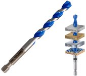 WOLFPACK LINEA PROFESIONAL Broca Universal Hexagonal Ø 8,0 mm. (Blister 1 Pieza) Broca Azulejos, Cerámica, Mármol, Hormigón, Metal, Madera, Plástico