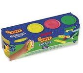 Jovi Soft Dough Blandiver, Pack de 3 Botes 110 g (403 F), Color Multicolor Neon