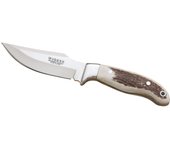 Cuchillo de monte enterizo Joker Gamo con cachas en asta de ciervo y hoja de 11 cm Joker, peso 165 gramos, virola inox, CC40 + tarjeta multiusos de regalo
