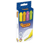 Marcador de cera gel jovi fluorescente caja de 4 unidades colores surtidos