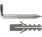 WOLFPACK LINEA PROFESIONAL 13136400 Kit Sanitario Alcayata con Taco Expansión Ø 10 x 50 mm. Fijación Calentadores/Termos De Agua, Multicolor
