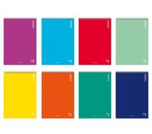 CUADERNO ESPIRAL CUARTO CUADRÍCULA 4X4 MM PARA ZURDOS, COLORES SURTIDOS