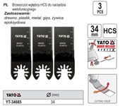Yato YT-34685 accesorio para herramienta multifunción Juego de aspas