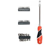 YATO YT-25972 - destornillador flexible con los bits puestos 31pcs