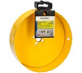 Corona sierra bimetal ø 152 mm. templado termico, base reforzada. corona madera, broca agujeros madera, acero, hierro, plasticos