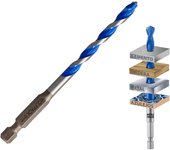 WOLFPACK LINEA PROFESIONAL Broca Universal Hexagonal Ø 6,0 mm. (Blister 1 Pieza) Broca Azulejos, Cerámica, Mármol, Hormigón, Metal, Madera, Plástico