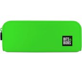 Grafoplás | Estuche de Silicona Verde Flúor | 20x7,5x7,5cm | Tacto Suave | Flexible | Resistente al Agua | bits&Bobs Pop Up Design | Colores Flúor
