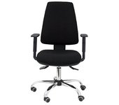 Piqueras y crespo silla oficina ergonomica s24 asincro regulable tapizado bali mod. elche brazos regulables negro (ruedas parquet)