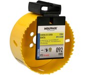Corona sierra bimetal ø 92 mm. templado termico, base reforzada. corona madera, broca agujeros madera, acero, hierro, plasticos