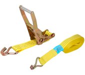 WOLFPACK LINEA PROFESIONAL Cinta De Amarre con Ratchet 12 Metros x 50 mm. Trinquete Metalico Automatico, Cincha, Eslinga Mercancia, Correa Sujeción