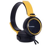 Marvo - auricular con cable plano jack 3.5mm amarillo