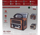 Radio sami multimedia 3 bandas vintage panel solar