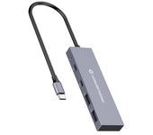 Conceptronic HUBBIES13G hub de interfaz USB 3.2 Gen 2 (3.1 Gen 2) Type-C 10000 Mbit/s Gris