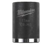 Milwaukee 4932480311 Vaso de Impacto, Corto, 1/2" Conducir, 17mm Tamaño