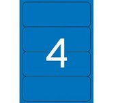 APLI 1375 - Etiquetas azules para archivo 190,0 x 61,0 mm 20 hojas
