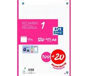 Oxford 400174181 papel de cuaderno 210 x 297 mm (A4) 120 hojas