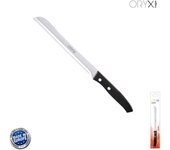 ORYX Cuchillo Aspen Panero Hoja Acero Inoxidable 19 cm. Negro