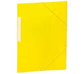 PACK 10 CARPETAS GOMAS SOLAPAS Fº AMARILLO PP OPACA CARCHIVO