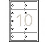 APLI 10149 - Etiquetas colgantes imprimibles 98 x 57 mm, 10 hojas